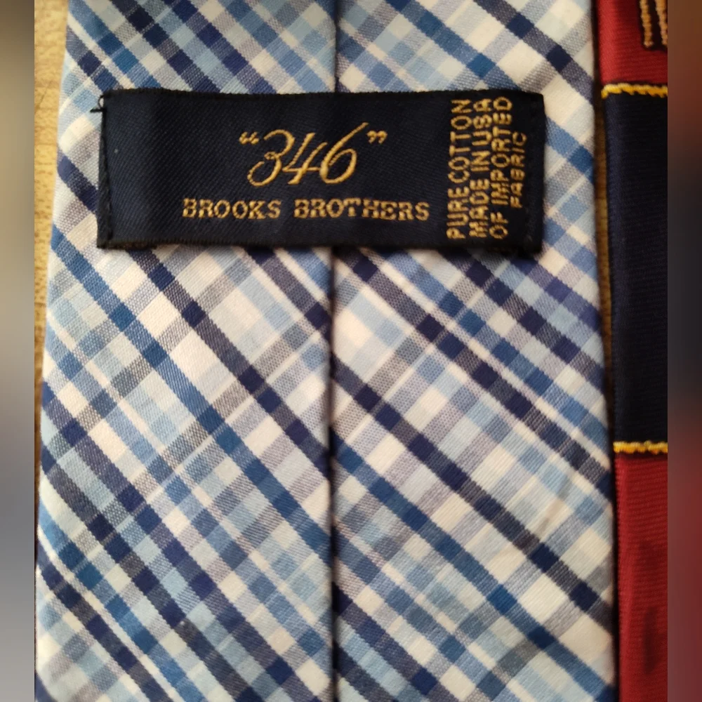 Set Of 3 Ties Nautical Knots Gucci And Brooks Brothers Excellent Unworn Cond
